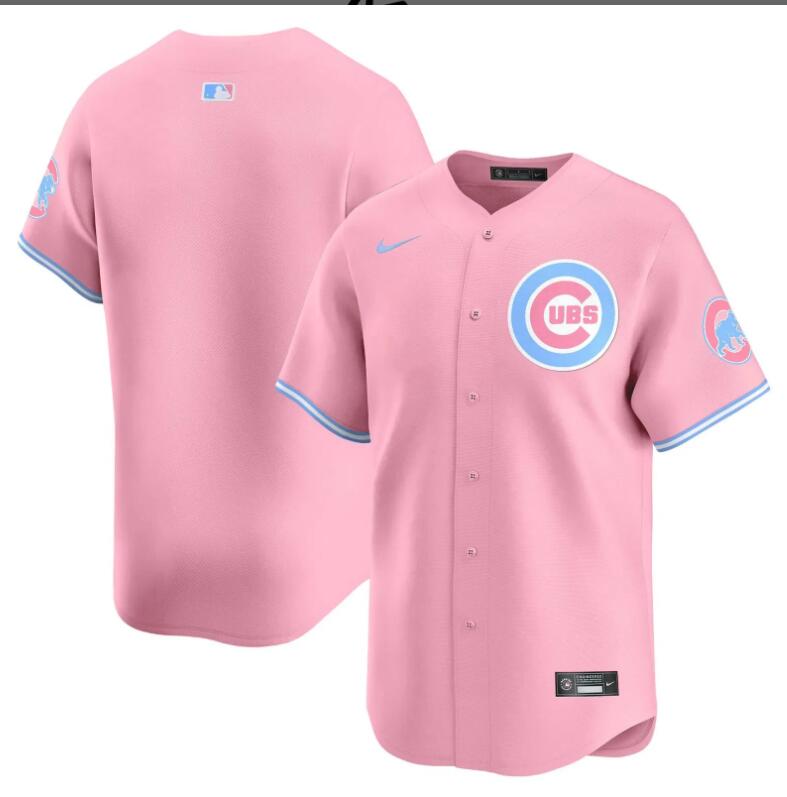 Men Chicago Cubs blank pink 2024 Nike MLB jersey